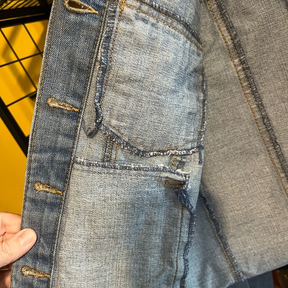 Refuge Denim Jacket with Patches size Medium - Picture 10 of 14